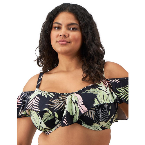 Elomi Tropical Retreat Underwired Bikini Top - Black