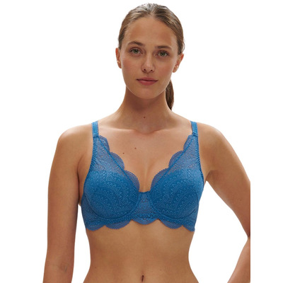 Simone Perele Karma Squared Neckline Spacer Bra - Myosotis Blue - 38E