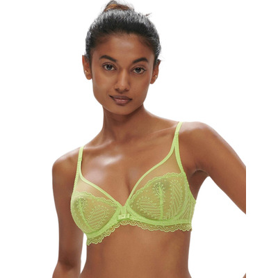 Simone Perele Canopee Plunging Underwired Bra - Lime - 34E