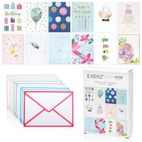 ARTME 12 Assorted Greeting Cards Multipack All Occasions – Handmade – Birthday, Thank You, Mothers Day, Blank