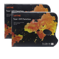 Artme Tear-off Paper Palettes 22.9×30.5cm, 50g, 36 sheets – Disposable Palettes – 2pk