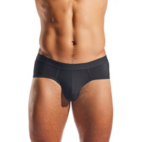 Cocksox CX76 LUX Contour Pouch Semi-Sheer Sport Brief - Nero