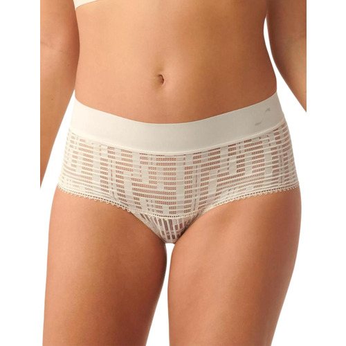 Sloggi S Seven Mid Waist Brief - Ecru White