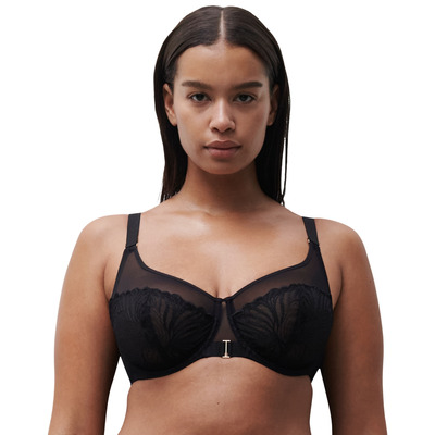 Chantelle Legend Very Covering Underwired Bra - Black