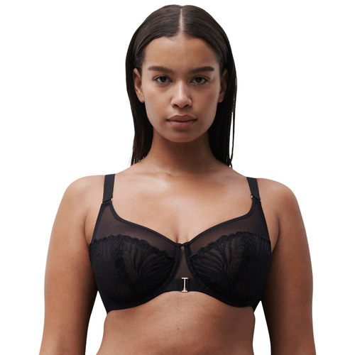 Chantelle Legend Very Covering Underwired Bra - Black