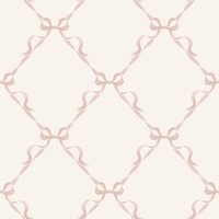 Tied with a Bow Wallpaper Cream / Pink Holden 14032