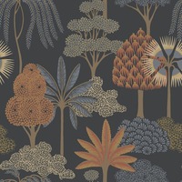Akiko Floral Wallpaper Blue Belgravia 2330