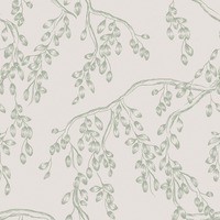 Laura Ashley Rainham Willow Wallpaper Sage Green 140333