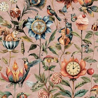 Curious Creatures Wallpaper Blush Pink World Of Wallpaper 50471