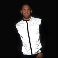 BTR Reflective Running & Cycling Gilet & Vest | Silver Hi Vis | 360° Visibility