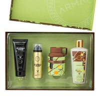 Armaf Odyssey Dubai Chocolat Gift Set 100ml Edp + 250ml Shampoo + 100ml Shower Gel + 50ml Body Spray