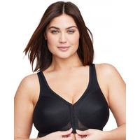 Glamorise Magiclift Front-Closure Posture Back Bra – Black – 36F