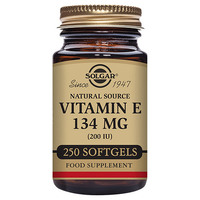 Image of Solgar Vitamin E 134mg - D-Alpha Tocopherol - 250 x 200iu Softgels