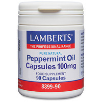 Image of LAMBERTS Peppermint Oil - 90 x 100mg Capsules