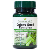 Image of Natures Aid Celery Seed Complex with Montmorency Cherry - 60 Tablets