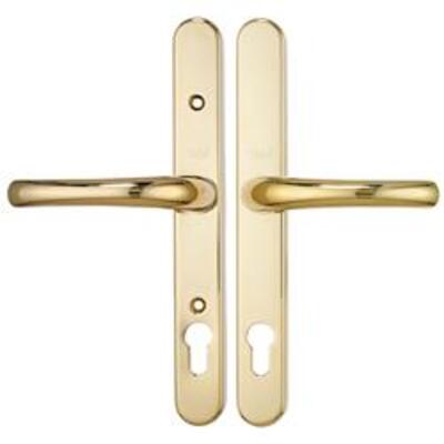 Yale Adjustable     Centres/PZ: 92mm  Screw Centres: 196mm - 252mm  Backplate: 270mm x 33mm   - Gold