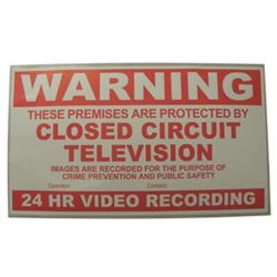 CCTV Warning Sign  - Warning sign