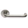 Image of ROUND BAR SAFETY Lever On Round Rose Furniture 19mm - Lever on rose