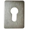 Image of Asec Large Stick On Euro Escutcheon - Satin Stainless Steel (SSS)