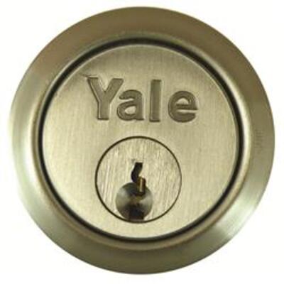 Yale 1109 Rim Cylinders  - Polished chrome rim