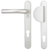 Image of Hoppe Tokyo Centres/PZ: 92mm Screw Centres: 122mm Backplate: 220mm x 32mm - White