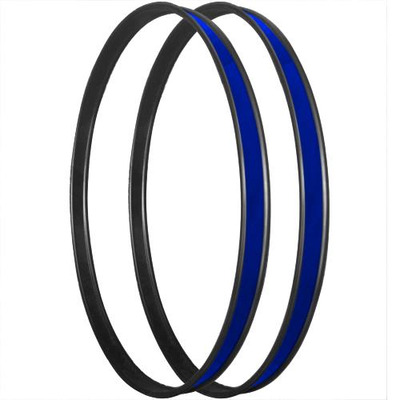 Image of Tiger 22" Blue & Black Bass Drum Rings