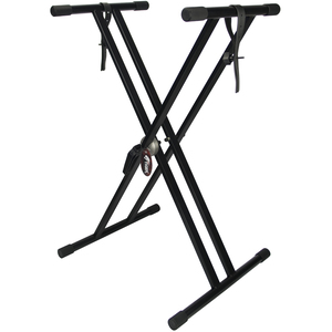 Tiger Kys16 Bk Adjustable Keyboard Stand Double Braced With Securing