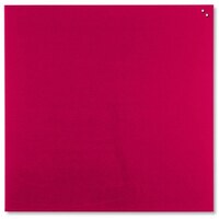 Image of NAGA Magnetic Glass Noticeboard RASPBERRY RED 100 x 100cm