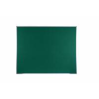 Image of Boards Direct Felt Noticeboard Aluminium Frame 1500 x 1200mm GREEN