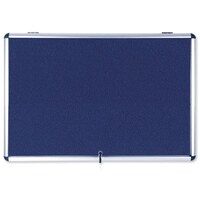 Image of Bi-Silque Fire Retardant Fabric Glazed Display Case 18 x A4 BLUE