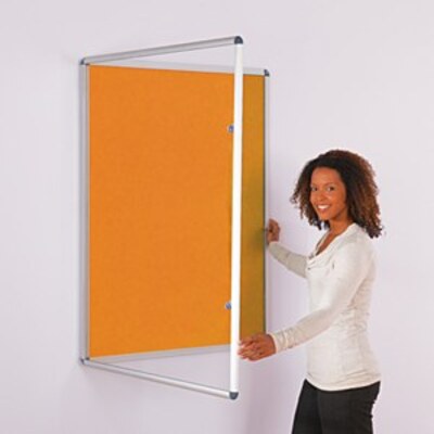 ColourPlus Tamperproof Noticeboard 1200x900mm Orange
