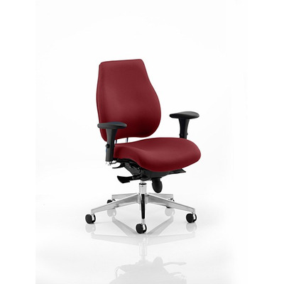 Chiro Plus 'Ergo' Posture Chair with Arms Ginseng Chilli