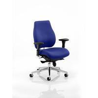 Image of Chiro Plus 'Ergo' Posture Chair with Arms Stevia Blue