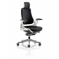 Image of Zure Executive Chair with Headrest Black Fabric