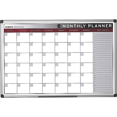 Bi-Office Magnetic Monthly Planner