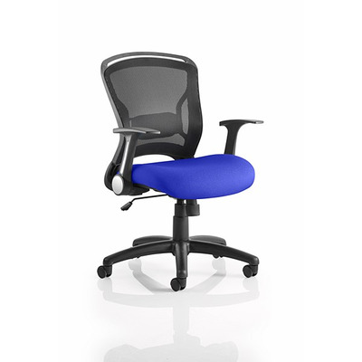Zeus Mesh Back Operator Chair Stevia Blue Seat