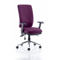 Image of Chiro High Back Task Chair Tansy Purple fabric