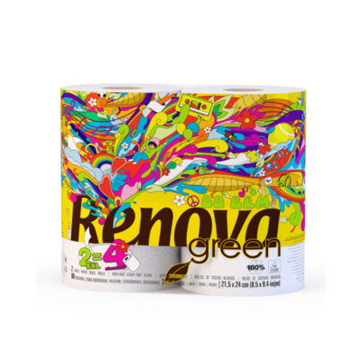 Renova Green 100% Recyclable Paper Towels 2 Pack