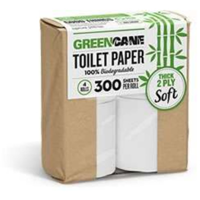 Greencane 100% Biodegradable Toilet Paper - Pack of 4