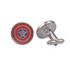 Captain America Metal Shield Cufflinks