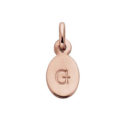Bespoke Alphabet 'G' Charm - Rose Gold