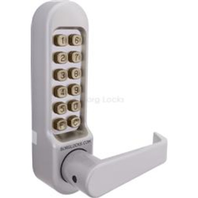Borg Locks BL5403, Keypad with flat bar handle, Inside handle, 60mm backset lockcase  - Satin Stainless