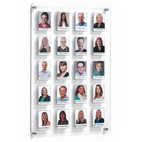 Image of Crystal Wall Staff Photo Board 20 Pocket
