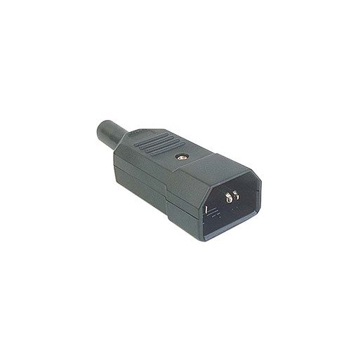 IEC Male In Line Plug With Easy Screw Terminal Wire Connections