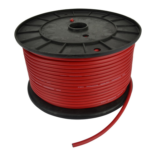 Microphone Cable, Low Noise, Flexible Red, 100m Roll