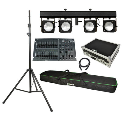 Stage Lighting Set With Wired LED T Bar, Stand & Controller