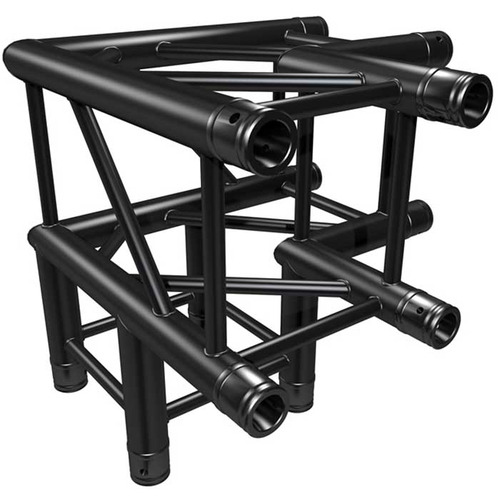 Black Quad Trussing 290 3 Way Corner Prolyte H30 Compatible