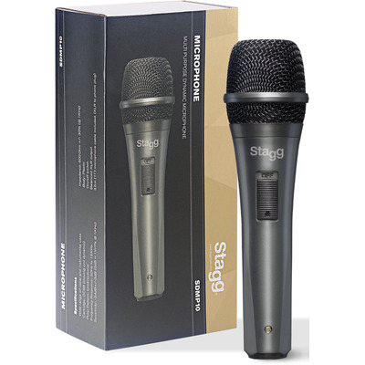 Stagg SDMP10 Dynamic Microphone and Cable