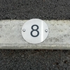 Image of Parking space numbers in stainless steel - 11.5cm diameter