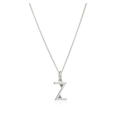 This Is Me 'Z' Alphabet Necklace - Silver